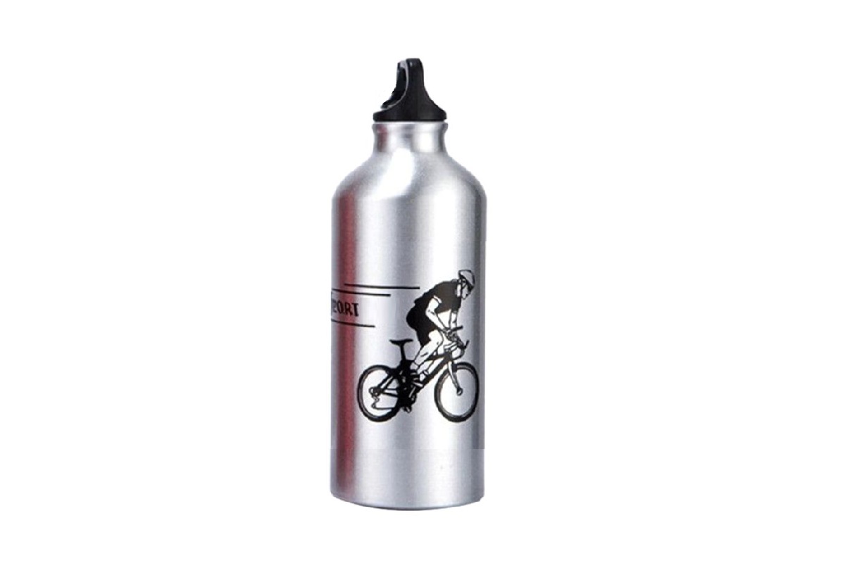 Бутылочка велосипедная AWB-GY-001 500 мл алюминий 